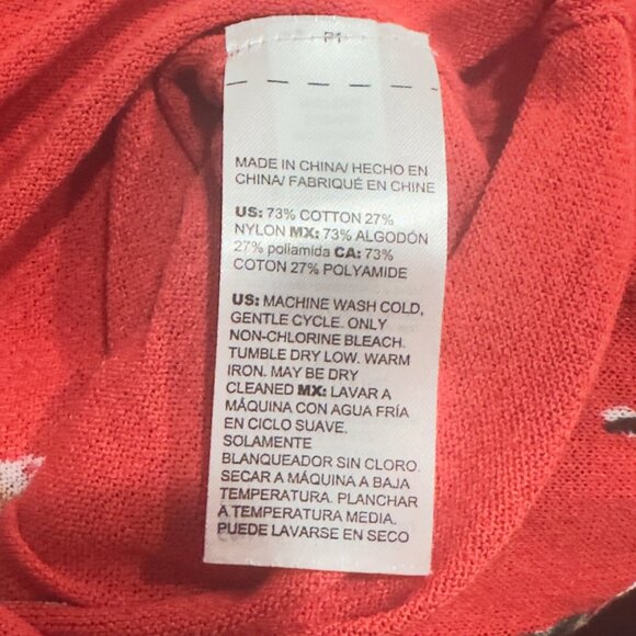 CHICOS Womens 2 Red & Pink Floral Long Sleeve Open Cardigan Kimono Long Duster - Picture 3 of 14